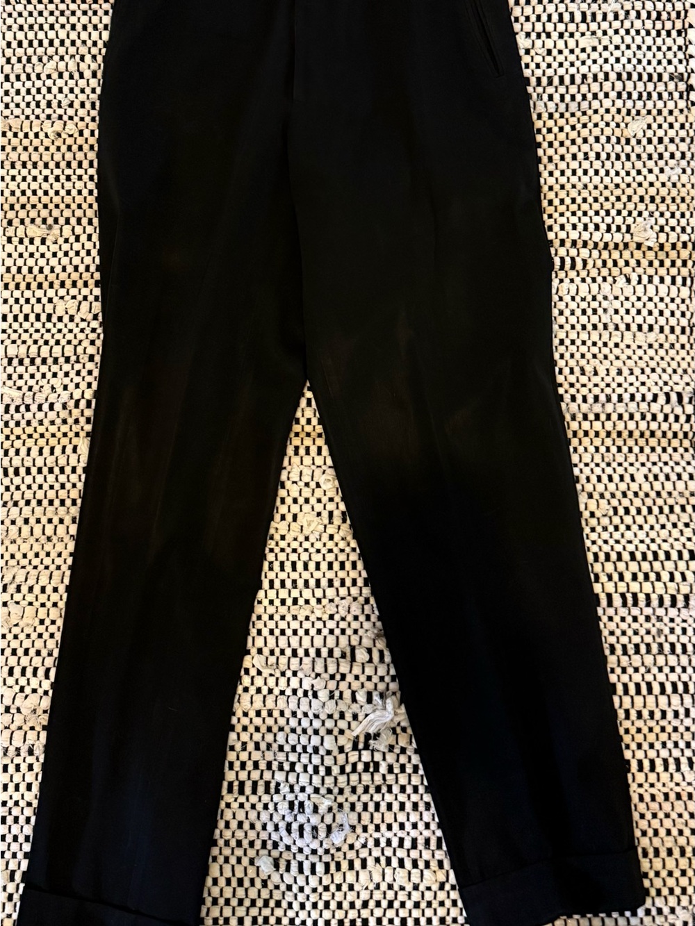 1980s Vintage Jean Paul Gaultier Classique Black Straight-Leg Pants